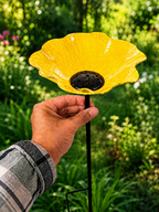 Estaca Bebedero para pájaros y abejas de Jardín